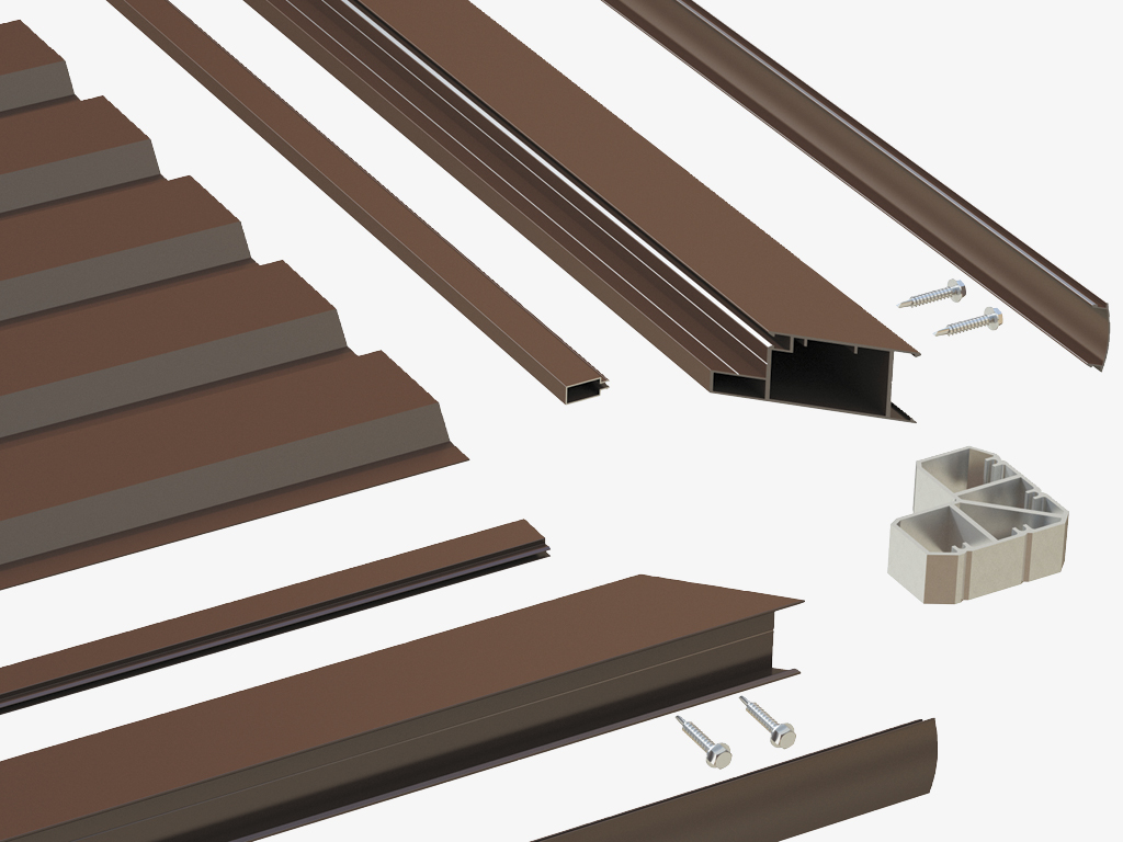 Новый окантовочный алюминиевый профиль и профиль «штапик».